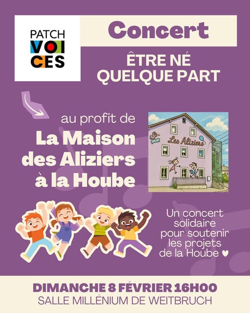 Concert des Patchvoices en faveur des Aliziers!